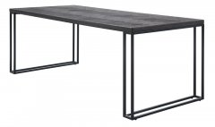 Eettafel Veneta 220 x 95 zwart 
