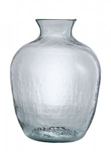 Eco Flesvaas gemaakt van gerecycled glas transparant