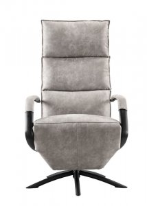 Draai/relaxfauteuil Parenzo nosagvering met HR-schuim zitting handmatig verstelbaar steel