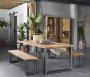Eettafel Romaro 280 x 110 teak mix rough