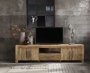 Tv-meubel Travi 57 x 226 teak black wash