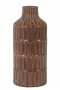 Vaas Azzano bruin keramiek, 15,5x35 cm