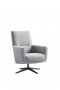 Draaifauteuil Morini pocketvering met viscoschuim zitting zinc