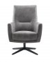 Draaifauteuil Malteno pocketvering met HR-schuim zitting grey