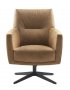 Draaifauteuil Morini pocketvering met HR-schuim zitting camel