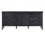 Dressoir Stretto black 90 x 204 zwart