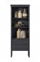 Boekenkast Stretto black 195 x 72 zwart