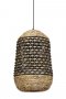 Hanglamp Capena rotan naturel+zwart