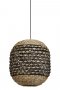 Hanglamp Capena rotan naturel + zwart