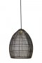 Hanglamp Marola zwart-goud