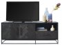 Tv-meubel Veneta 154 x 58 eiken fineer zwart