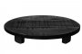 Onderzetter Cantiello zwart hout, 38x7 cm