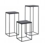 Pedestal Trentino teak black