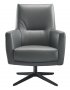 Draaifauteuil Morini pocketveren met HR-schuim zitting graphite