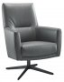 Draaifauteuil Morini pocketveren met HR-schuim zitting graphite