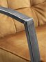 Fauteuil Metal HR-schuim/viscoschuim zitting cognac