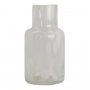 Vaas Berbenno transparant/wit glas, 7x13,5 cm