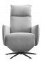 Relaxfauteuil Moio HR-schuim zitting zinc