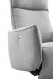 Relaxfauteuil Moio HR-schuim zitting zinc