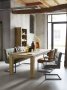 Eettafel Travi 220 x 100 teak black wash