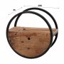 Wandschap circular Ø50 robuust hardhout