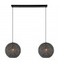 Hanglamp Tossica zwart staal, 110x40x120 cm