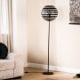 Vloerlamp Fiorenza zwart staal, 40x165 cm