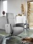 Relaxfauteuil Moio HR-schuim zitting zinc