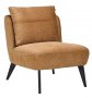 Fauteuil Bolenta cognac textiel, 70x90x84 cm