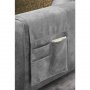 Loveseat Linoza polyether zitting dark grey