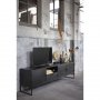 TV-meubel Orizone 202 cm Metaal Zwart