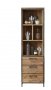 Boekenkast Romaro 190 x 55 teak mix rough