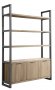 Wandkast Divino 200 x 137 olie grijs