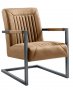 Fauteuil Parantino pocketvering cognac