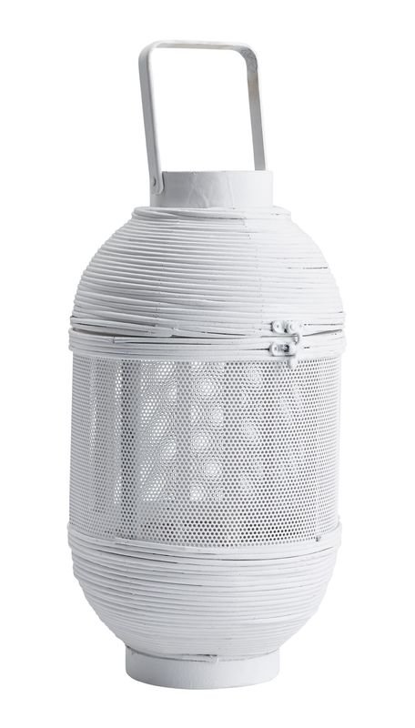 Windlicht wit, 20x36,5 cm