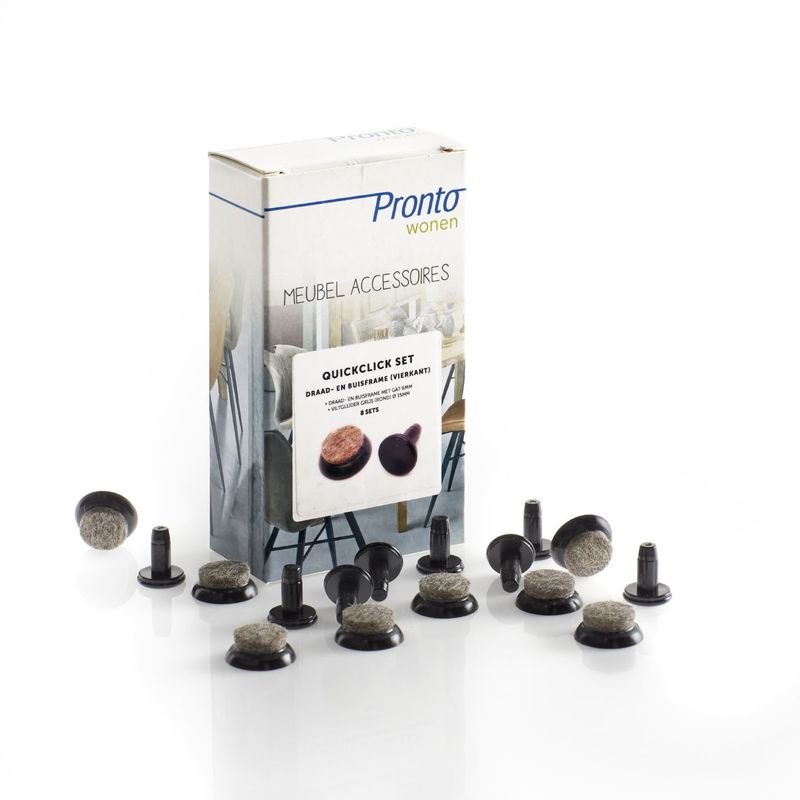 Anti kras vilt Quickclick  draad- en buisframe vierkant