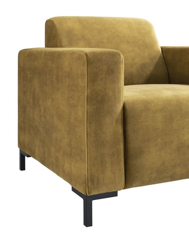 Fauteuil Alpa pocketveren met HR-schuim zitting gold