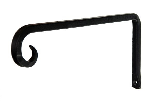 Wandhaak Horlando zwart, 1,5x25x9,5 cm