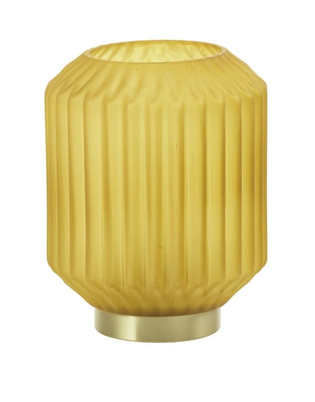 Tafellamp Cilantreo glas mat ginger Ø13