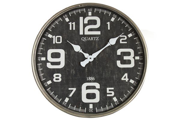 Klok Borgetto 60 x 6,8 zwart