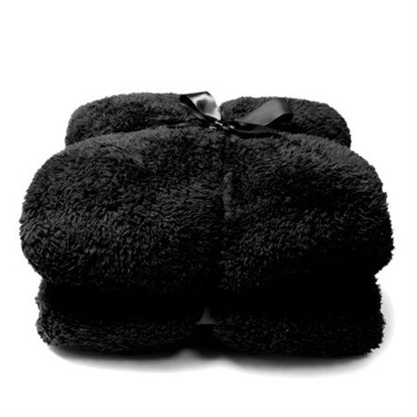 Plaid Tellaro black, 150 x 200 cm