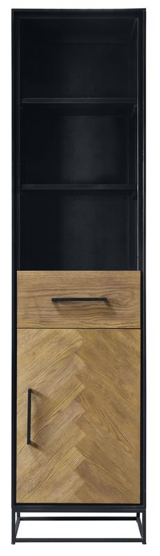 Boekenkast Vinito 193 x 49 eiken fineer naturel