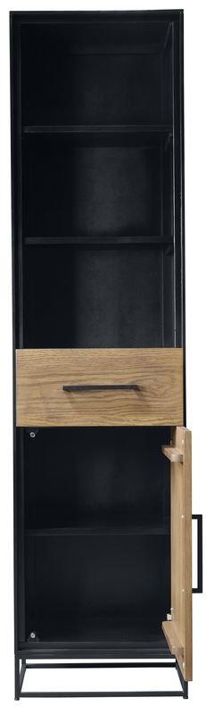 Boekenkast Vinito 193 x 49 eiken fineer naturel