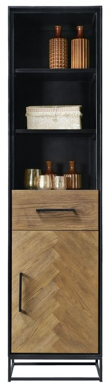 Boekenkast Vinito 193 x 49 eiken fineer naturel