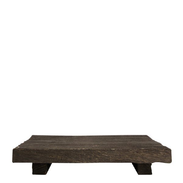 Plateau Cantiello black wash hout, 28x28x4,5 cm