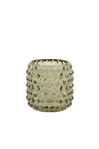 Theelicht Palette 8 glas grijs-groen