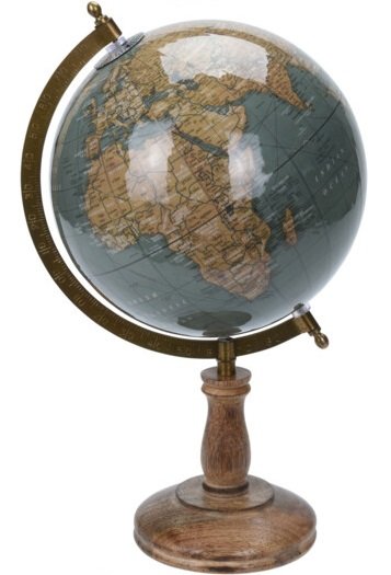 Wereldbol Globo grijs, 20,5 cm