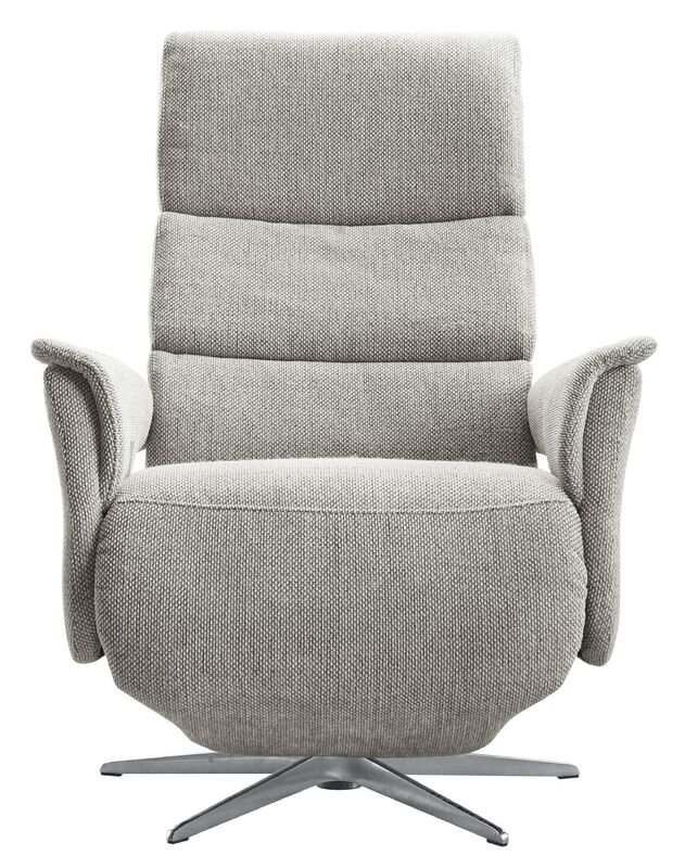 Relaxfauteuil Initio lichtgrijs textiel, 75x88x106 cm