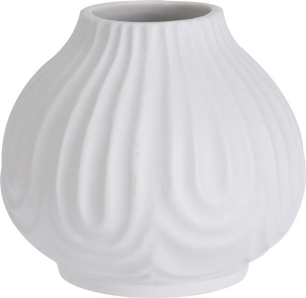 Vaas Bornio wit, Ø12 cm