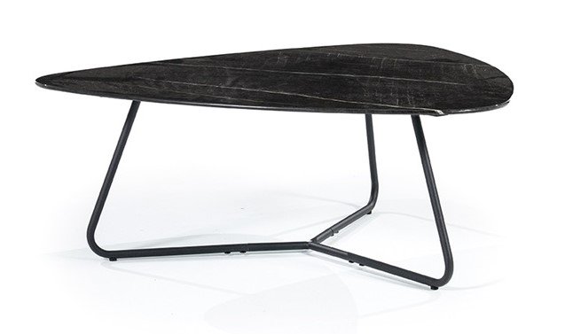 Bijzettafel Nello zwart marmer, 36x85x95 cm